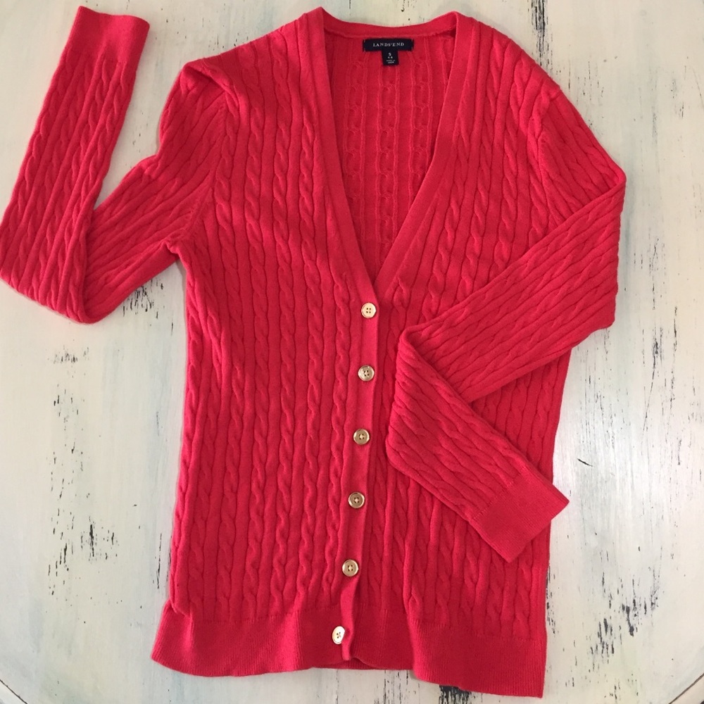 Land’s End Preppy Cardigan